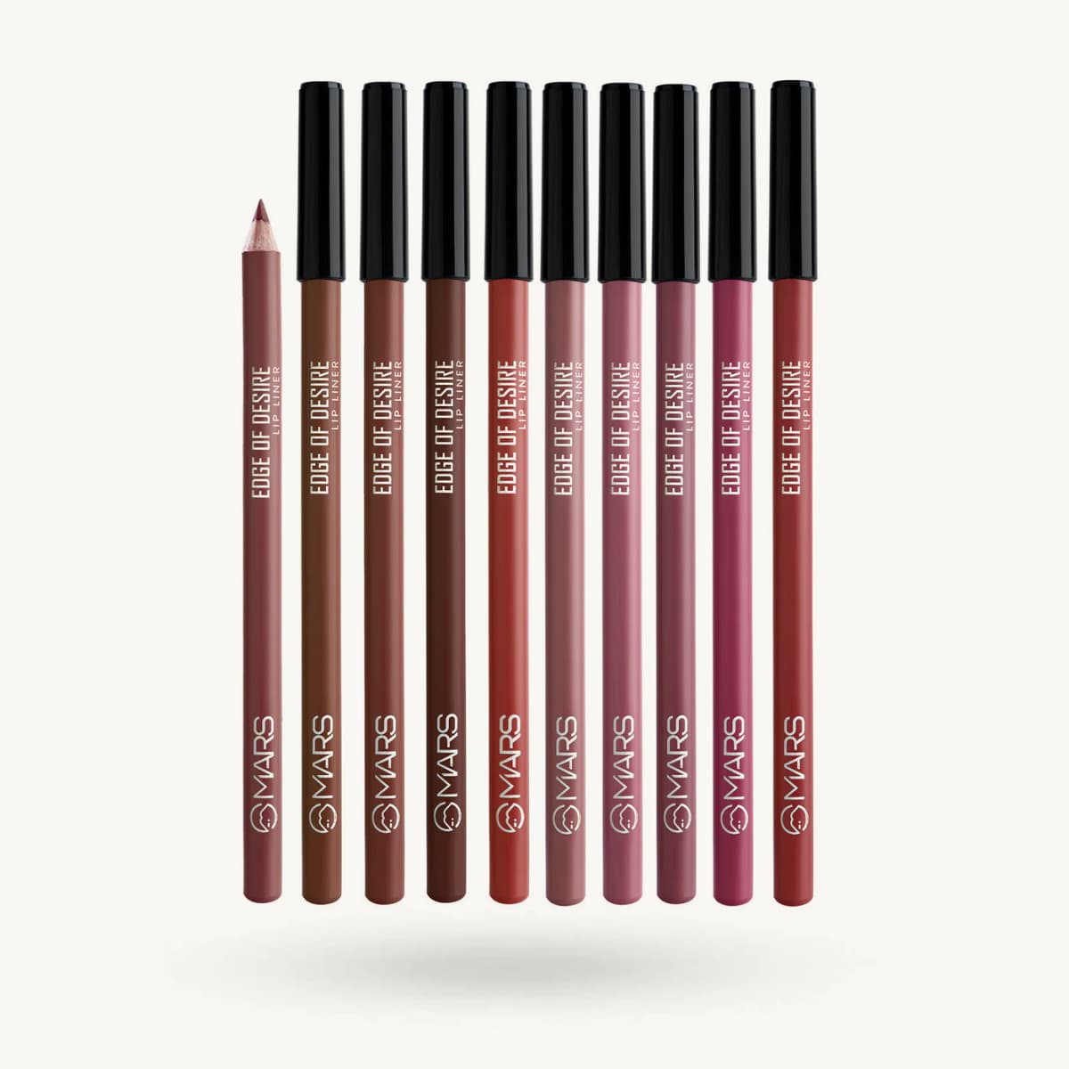 Mars Edge of Desire Lip Liner Pencil - Pack of 10 Shade-(11-20) 1.4gX10 