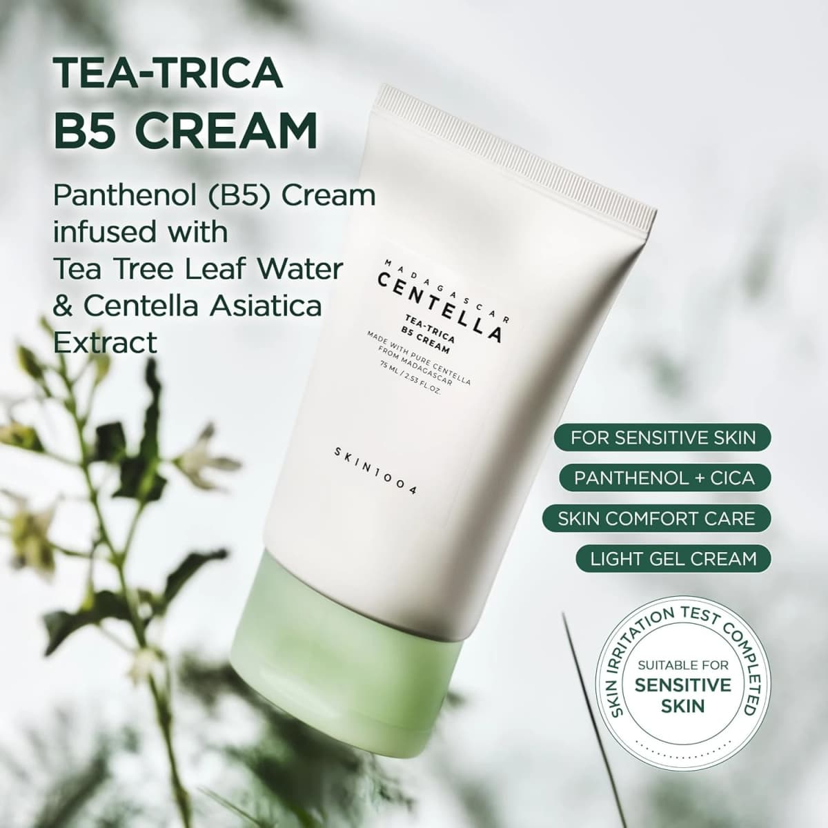 SKIN1004 Madagascar Centella Tea-Trica B5 Cream 75ml 
