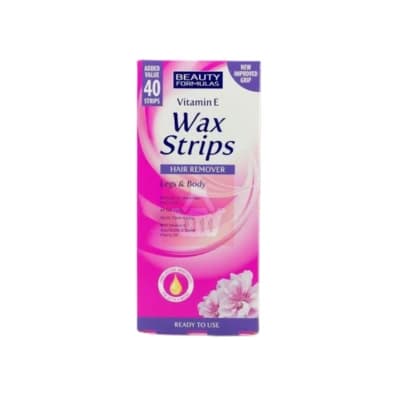 Beauty Formulas Vitamin E Wax Strips (40 pcs)