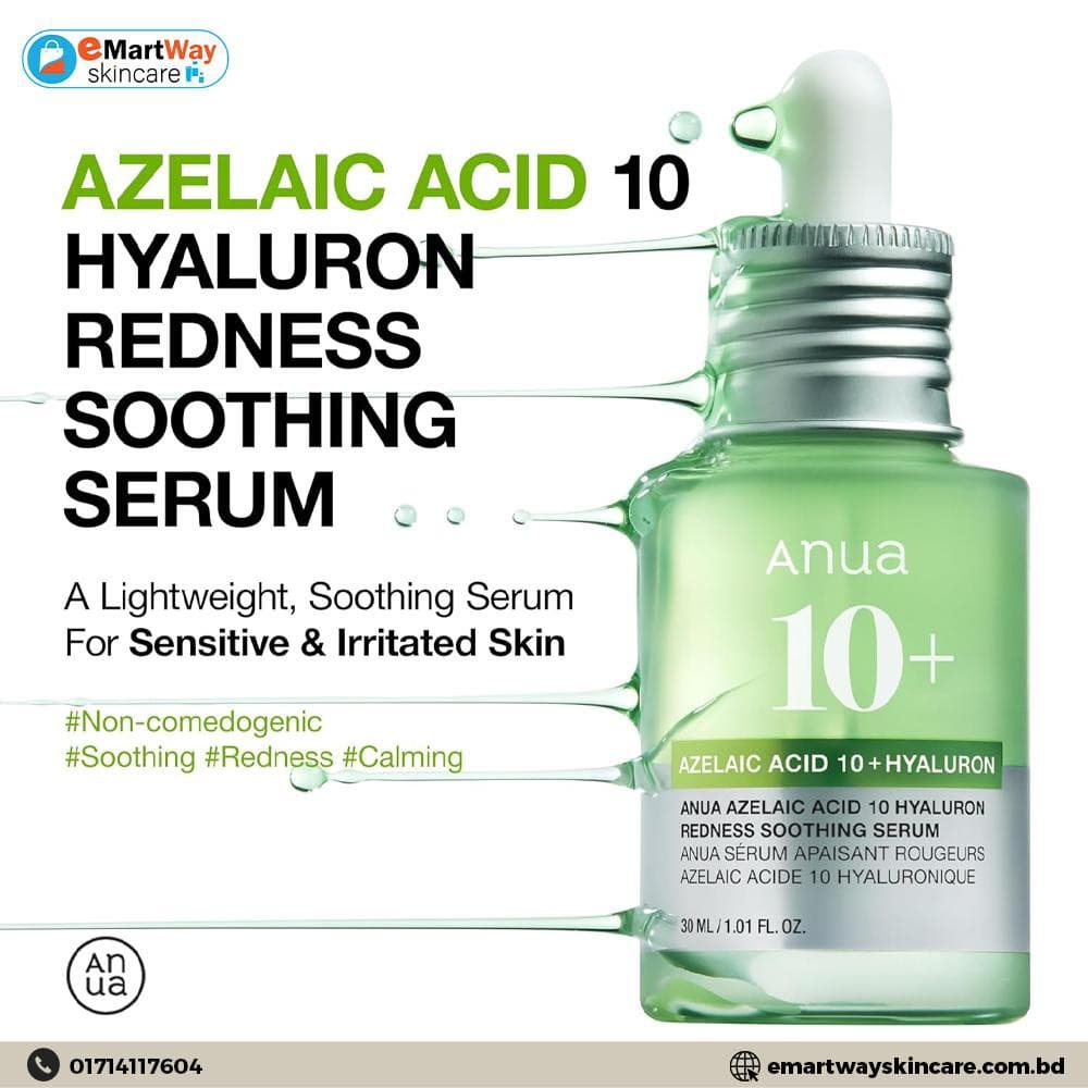 ANUA Azelaic Acid 10+ Hyaluron Redness Soothing Serum 30ml 