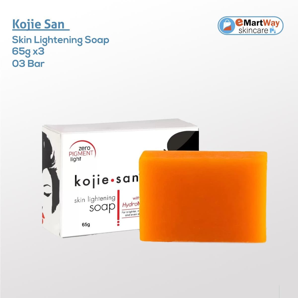 Kojie San Facial Beauty Soap 3 Bars Per Pack (65gX3) 