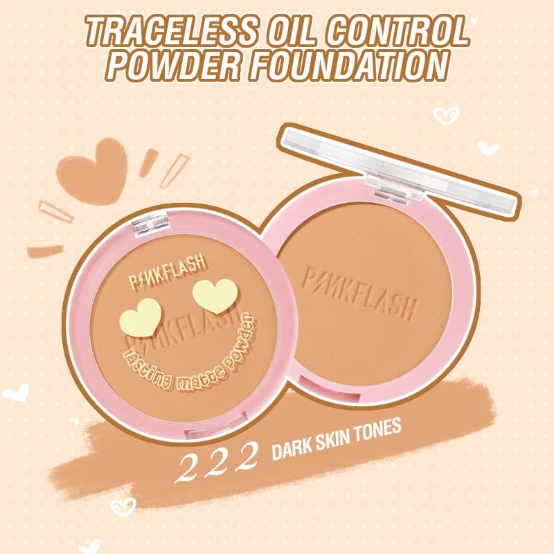 PINKFLASH Lasting Matte Pressed Powder - Shade 222 (PF-F08) 