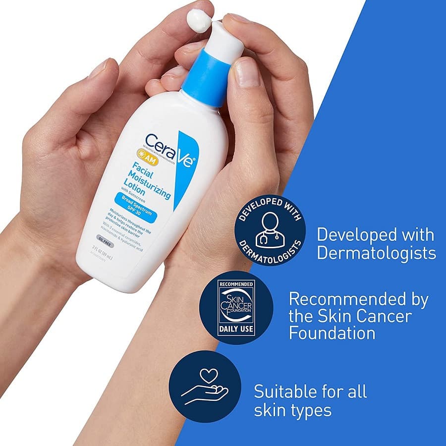 CeraVe AM Facial Moisturizing Lotion with Sunscreen 89ml (EXP2027/08/30) 