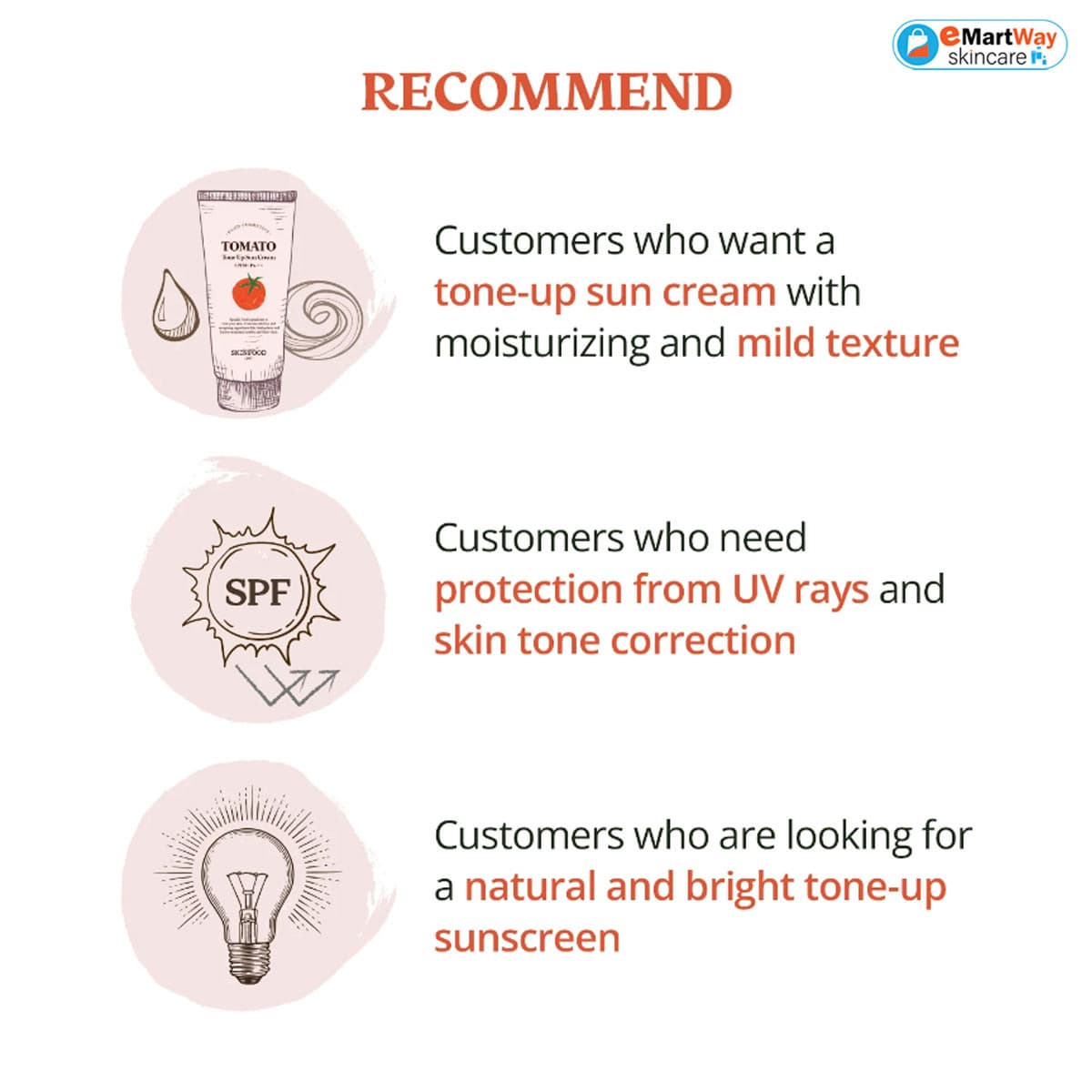 Skinfood Tomato Tone Up Sun Cream 50ml (Exp:07/20/2026) 