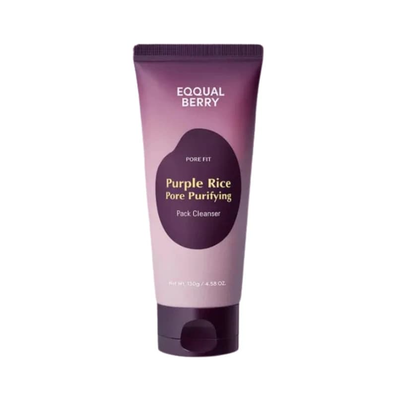 EQQUALBERRY Purple Rice Pore Purifying Pack Cleanser 130g
