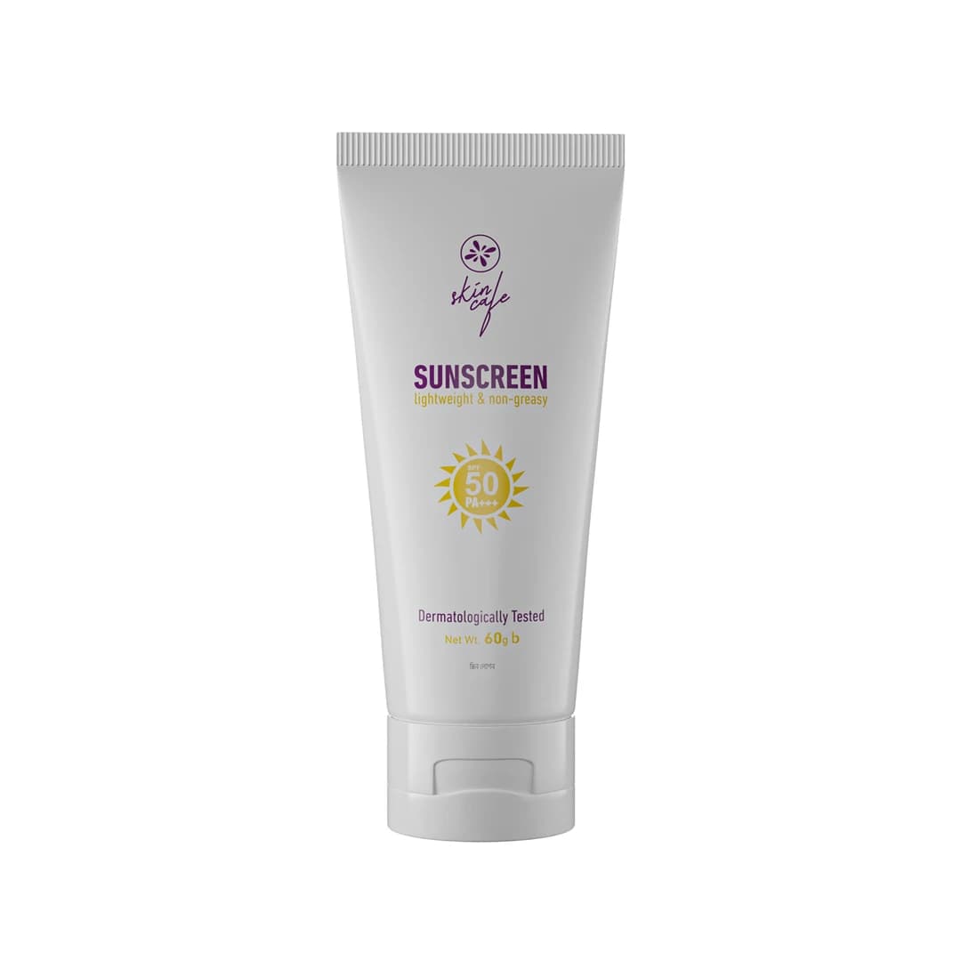 Skin Cafe Sunscreen SPF 50 PA+++ Lightweight & Non-Greasy (60g)