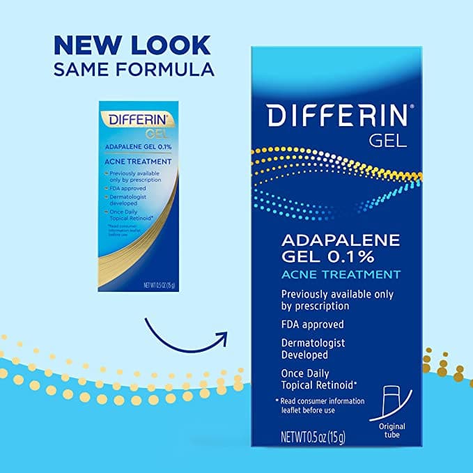 Differin Adapalene Gel 0.1% Acne Treatment (Differin Gel) 15g 