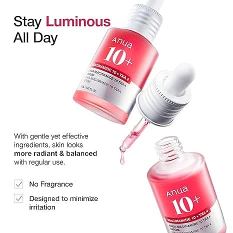 Anua 10+ Niacinamide+ 4% TXA (Tranexamic Acid) Serum 30ml 