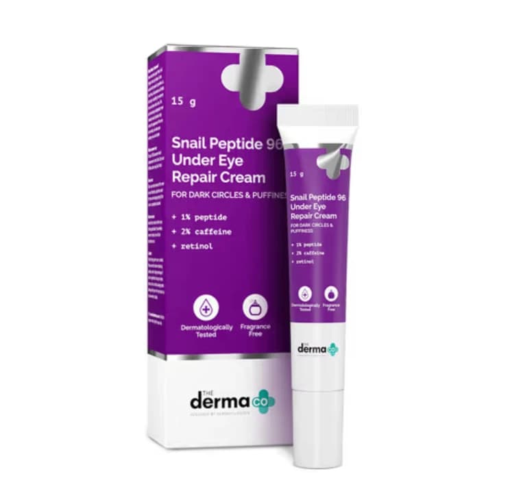 The Derma Co Snail Peptide 96 Under Eye Repair Cream 15g 