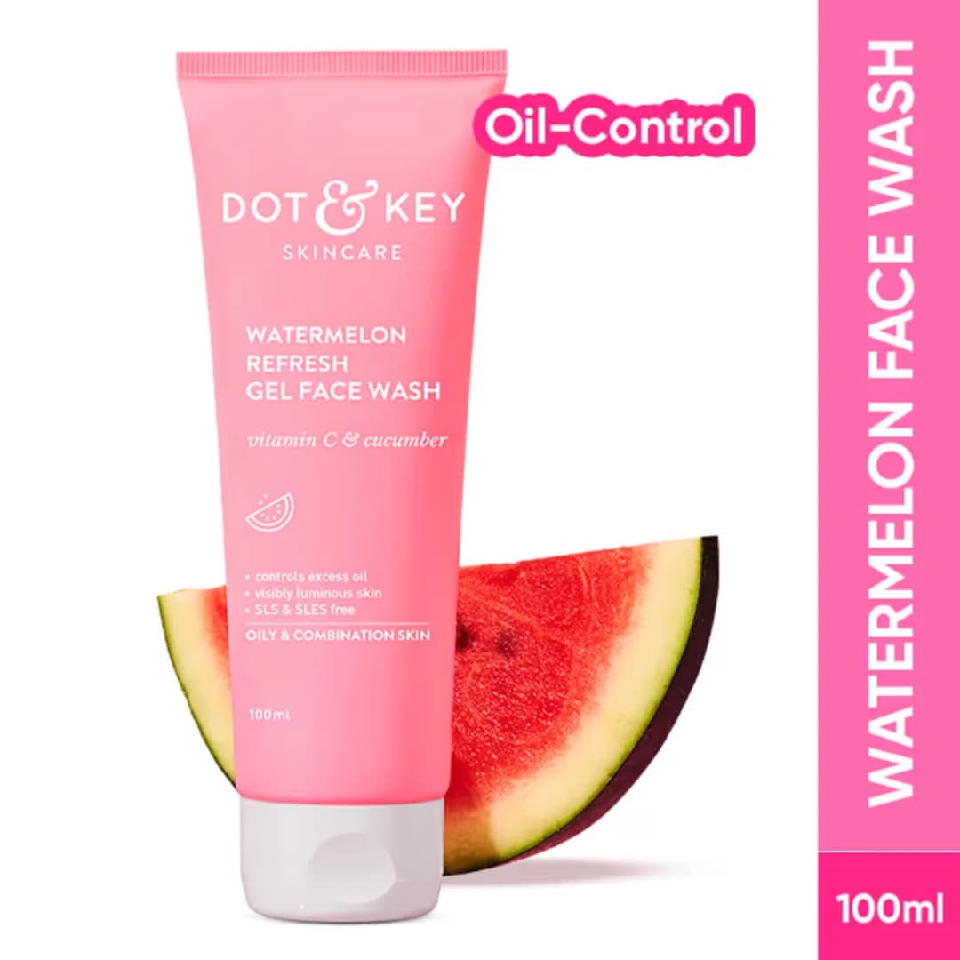 Dot & Key Watermelon Refresh Gel Face Wash with Vitamin C & Cucumber 100ml 