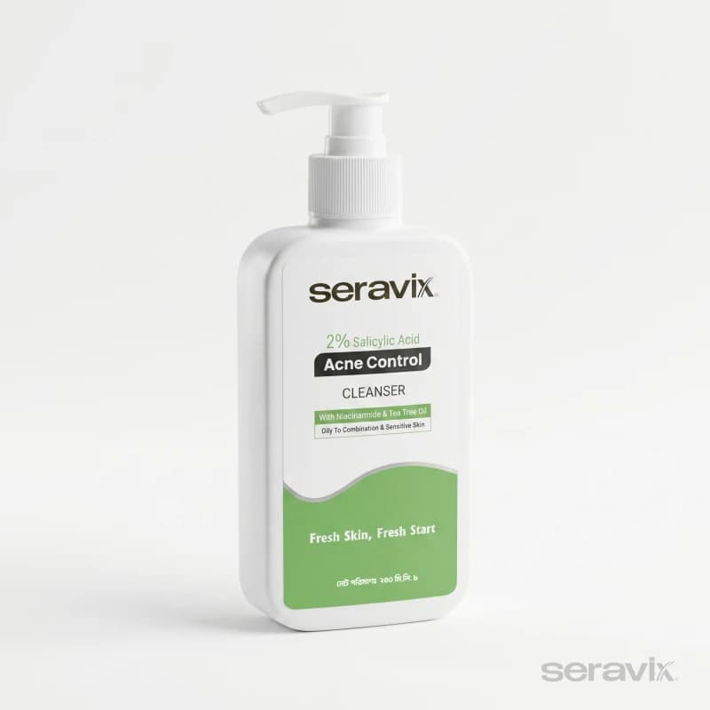 Seravix 2% Salicylic Acid Acne Control Cleanser 240ml 