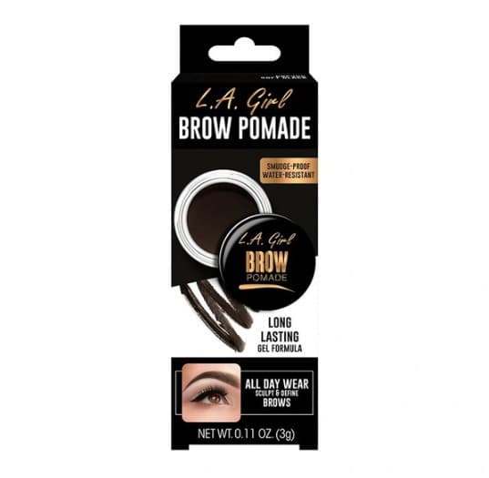 LA Girl Brow Pomade Long-lasting Gel Formula Soft Black GPB 366 