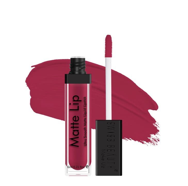 Swiss Beauty Matte Lip Liquid Lipstick- (Berry Boom-37) 6ml