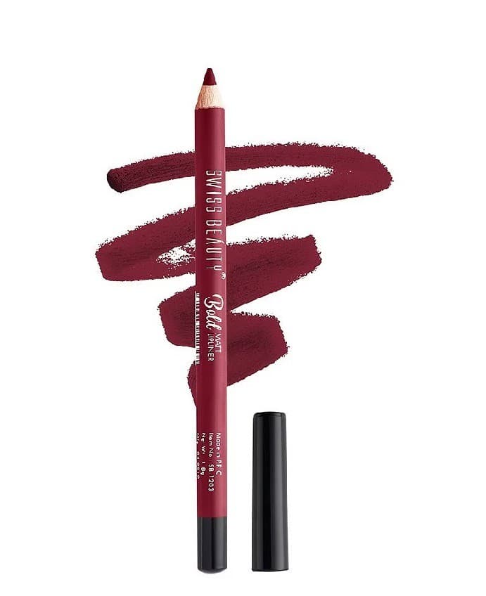 Swiss Beauty Bold Matt Lip Liner BRIGHT MAROON -07 