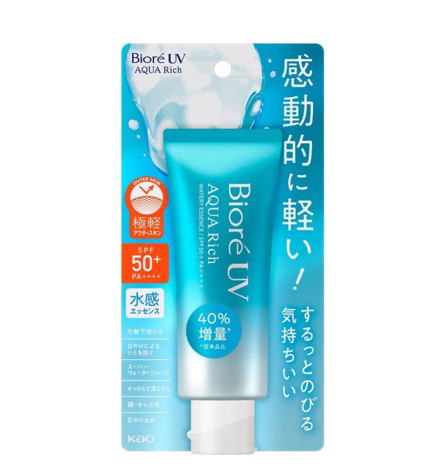 Biore UV Aqua Rich Watery Essence Spf50+PA ++++ Sunscreen 70ml 