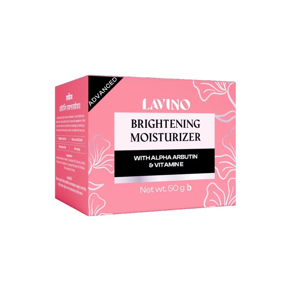 Lavino Brightening Moisturizer with Alpha Arbutin & Vitamin E 50ml 