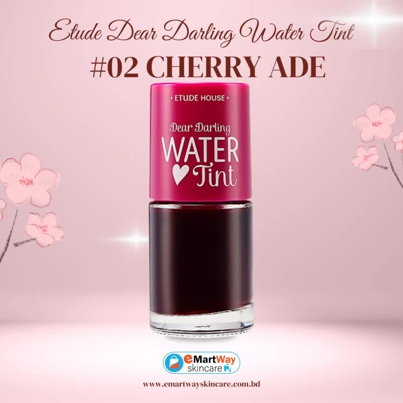 ETUDE DEAR DARLING WATER TINT #02 Cherry Ade 