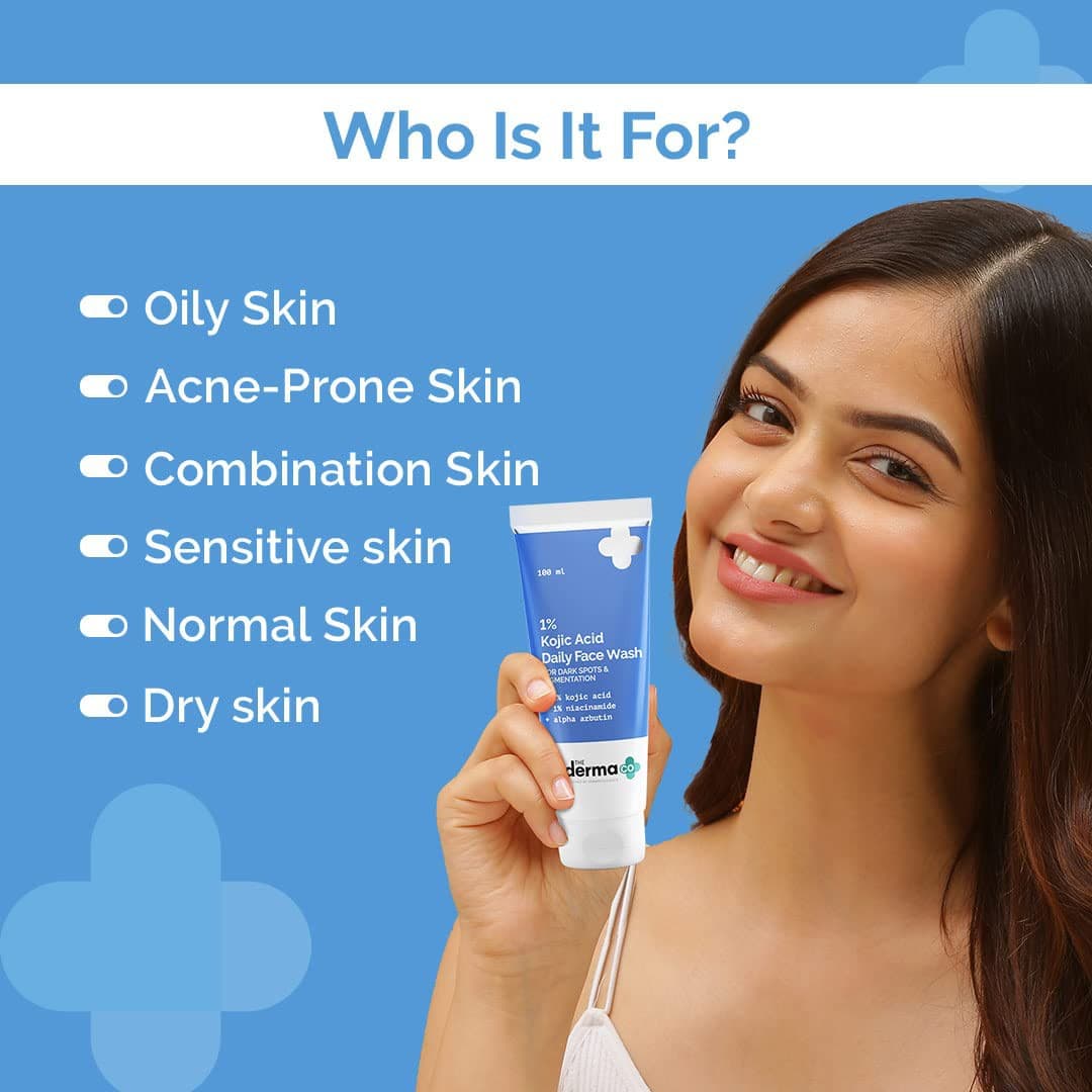 The Derma CO 1% Kojic Acid Daily Face Wash 100ml 