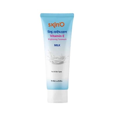 Skino Vitamin E Brightening Facewash (Milk) 110ml