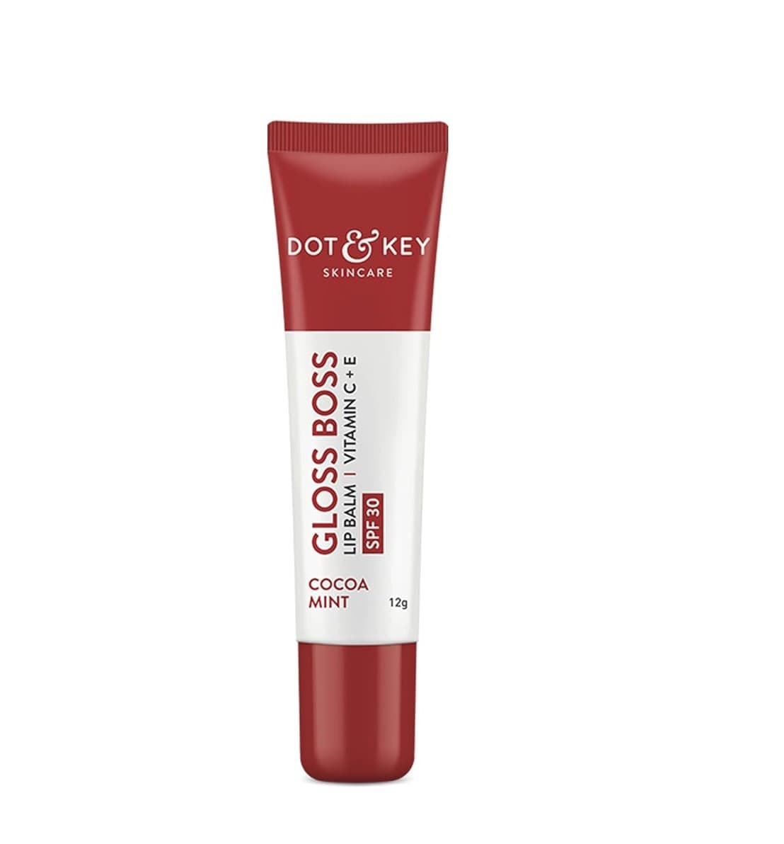 Dot & Key Gloss Boss Vitamin C + E Lip Balm with SPF 30 Cocoa Mint 12g 