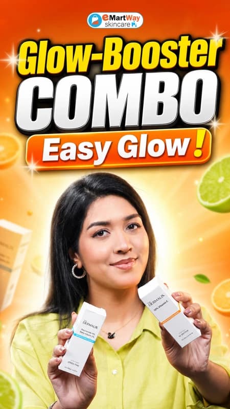 Dermalix Glow Boost Duo | Niacinamide 4% + Alpha Arbutin 2% & 10% Vitamin C Serum Combo