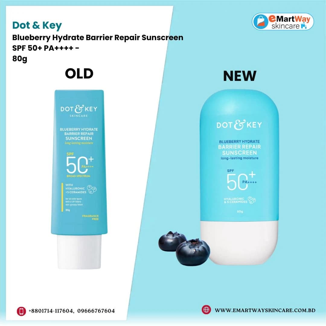 Dot & Key Blueberry Hydrate Barrier Repair Sunscreen SPF 50+ PA++++ - 80g