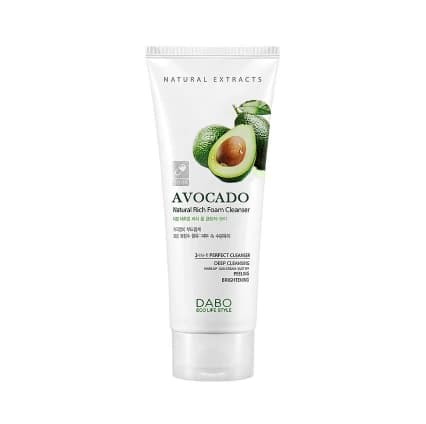 Dabo Natural Rich Foam Cleanser Avocado 180ml 