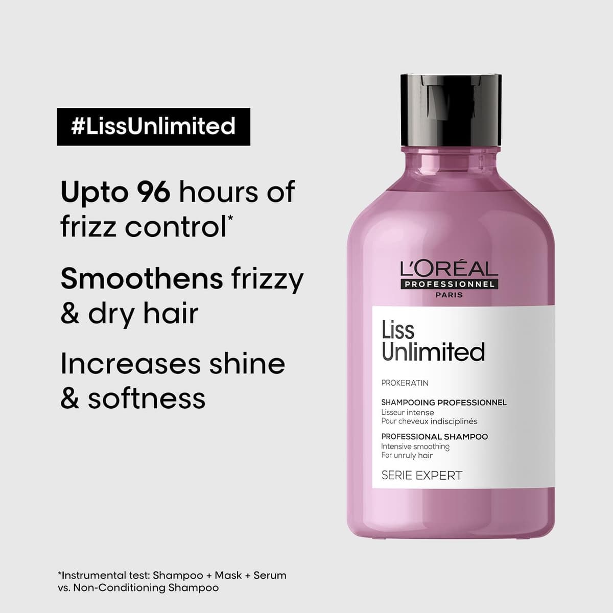 Loreal Serie Expert Liss Unlimited Prokeratin Professional Hair Shampoo 300ml 