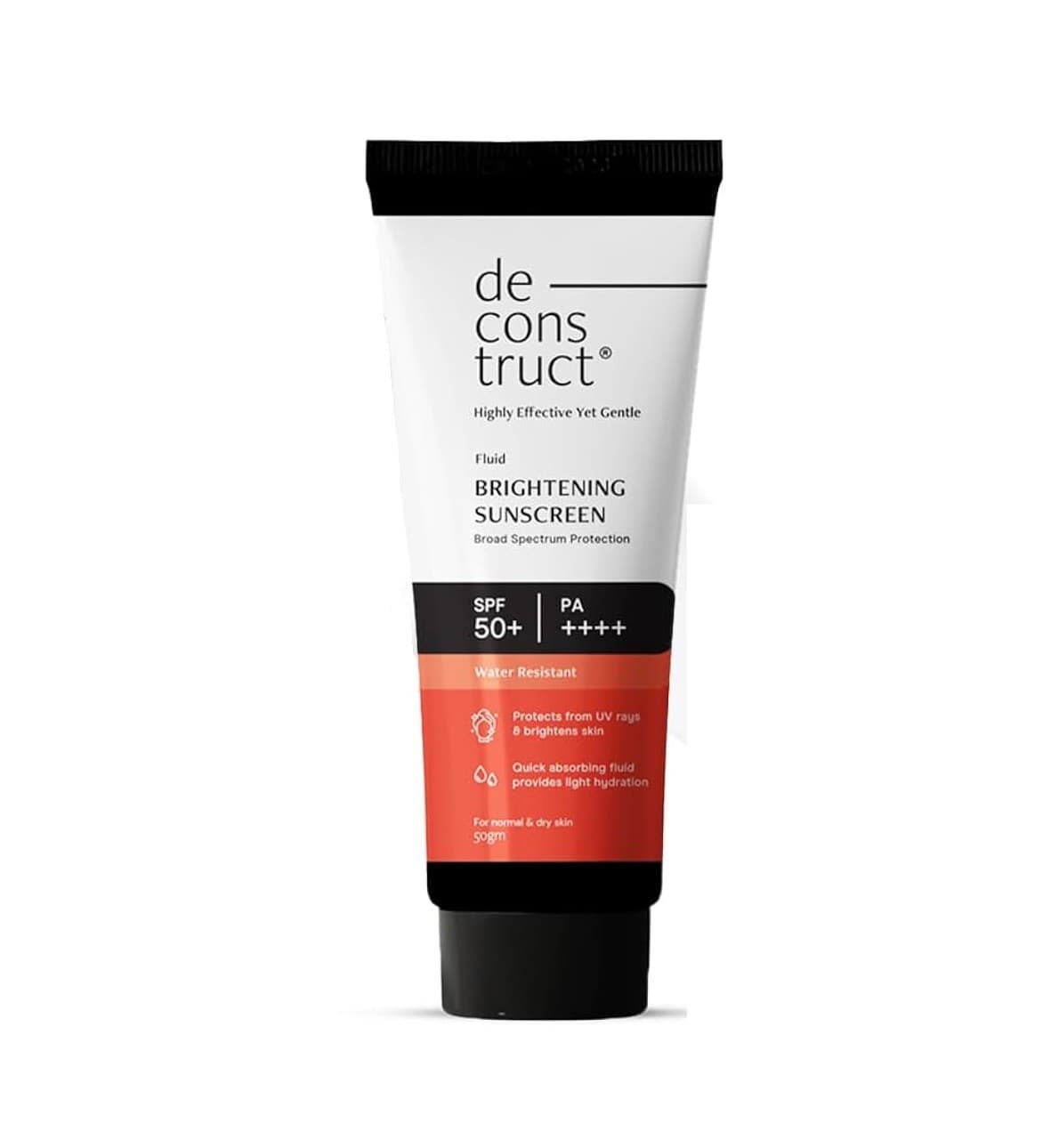 Deconstruct Fluid Brightening Sunscreen for Dry Skin SPF 50+ (50g) 
