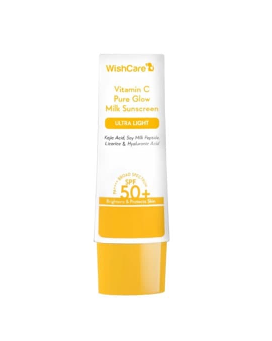 Wishcare Vitamin C Pure Glow Milk Sunscreen Ultra Light SPF 50+ PA++++ 50g