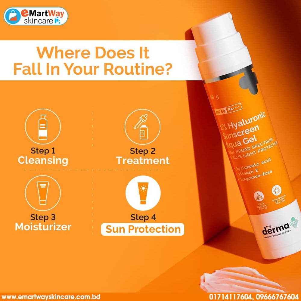 The Derma CO 1% Hyaluronic Sunscreen SPF50 PA++++ 50g 