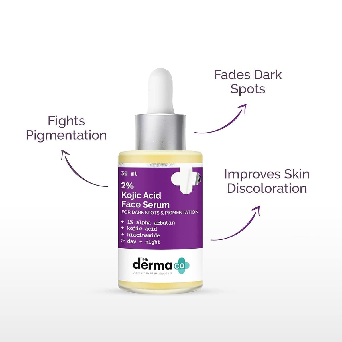 The Derma CO 2% Kojic Acid Face Serum 30ml 