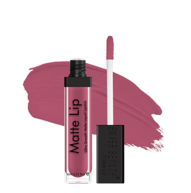 Swiss Beauty Matte Lip Liquid Lipstick- (Mauve Pink-12) 6ml