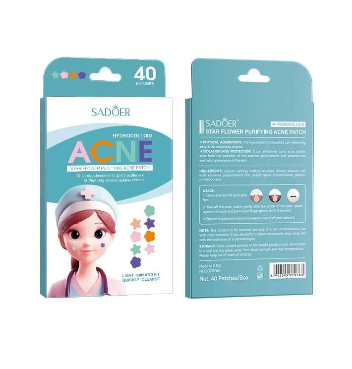 SADOER Hydrocolloid Star Flower Purifying Acne Patch 8g 