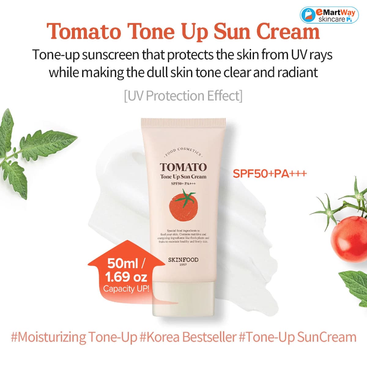 Skinfood Tomato Tone Up Sun Cream 50ml (Exp:07/20/2026) 