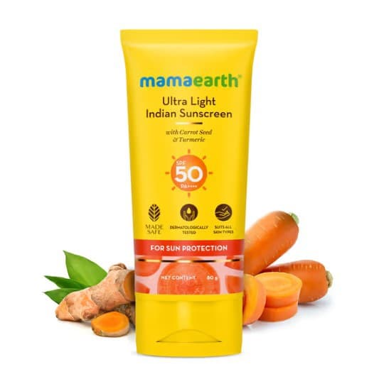 Mamaearth Ultra Light Indian Sunscreen 80g 