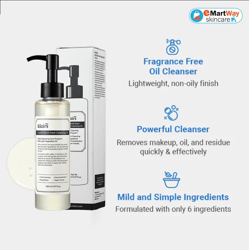 Klairs Gentle Black Fresh Cleansing Oil 150ml 