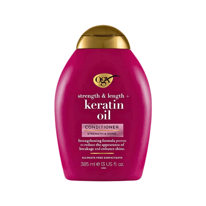 OGX Strength & Length+ Keratin Oil Conditioner 385ml 