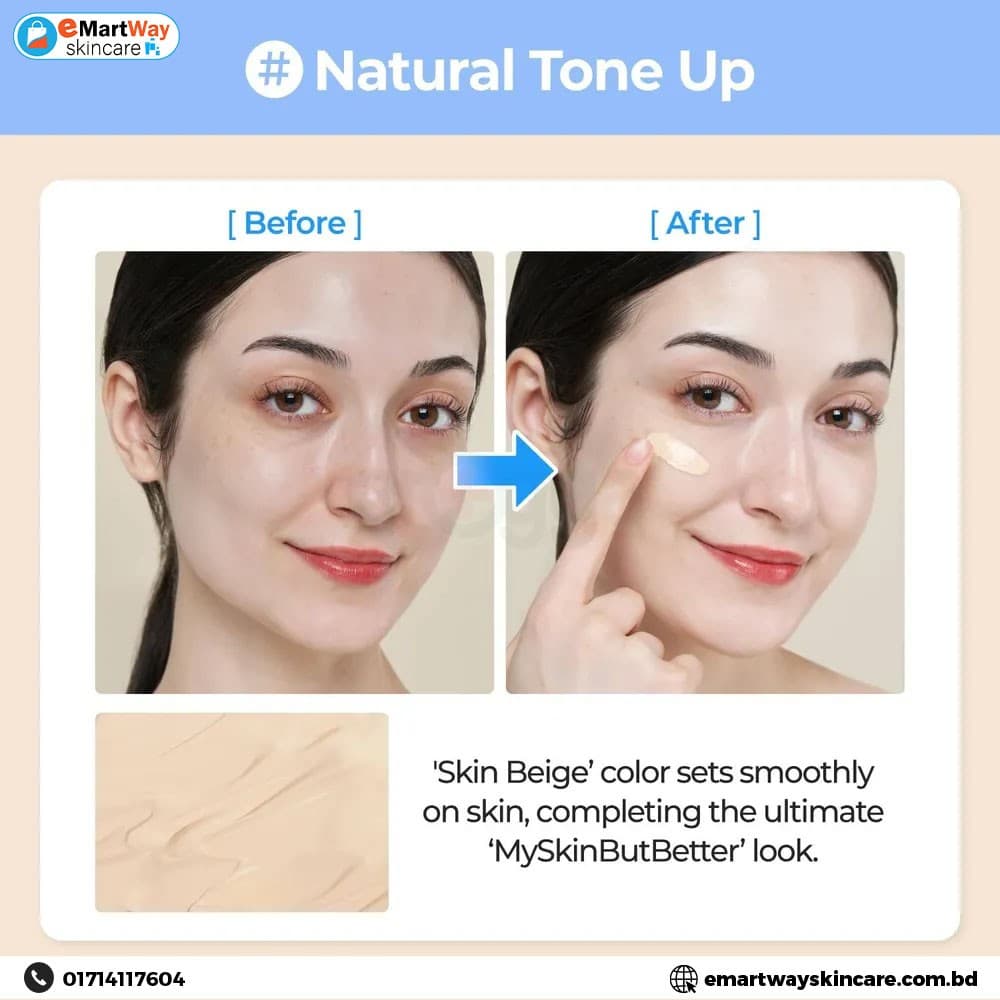 Numbuzin No 3 Porcelain Base-Skip Tone Up Beige 50ml 