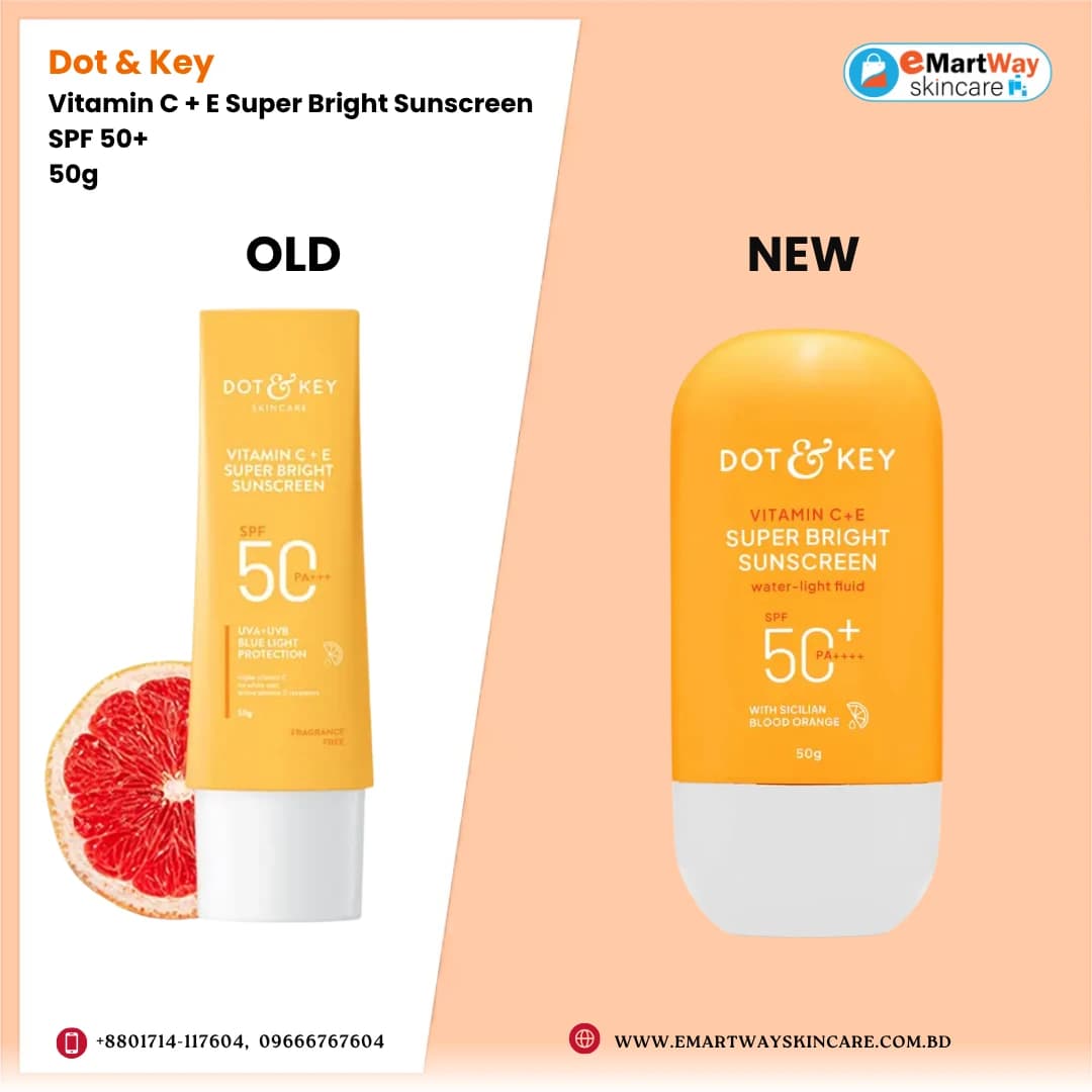 Dot & Key Vitamin C + E Super Bright Sunscreen SPF 50+ 50g