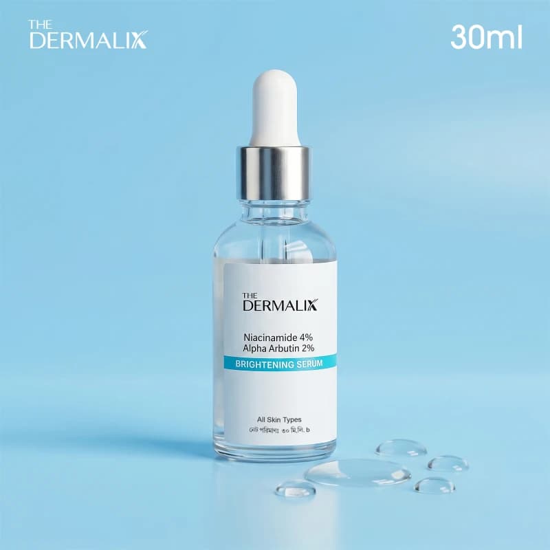 The Dermalix Niacinamide 4% + Alpha Arbutin 2% Brightening Serum 30ml 
