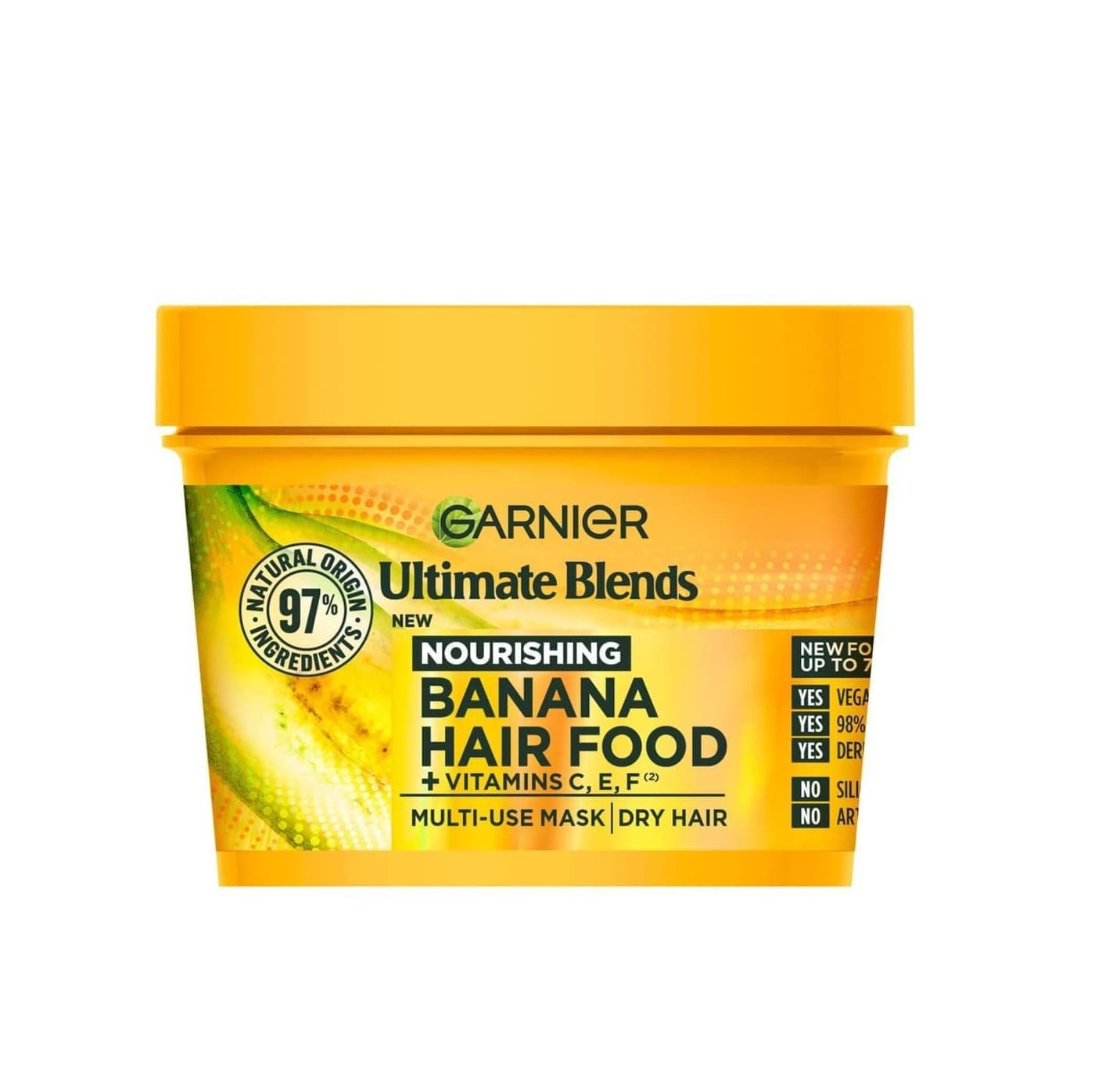 Garnier Ultimate Blends Hair Food Banana 3-in-1 Dry Hair Mask Treatment 400ml