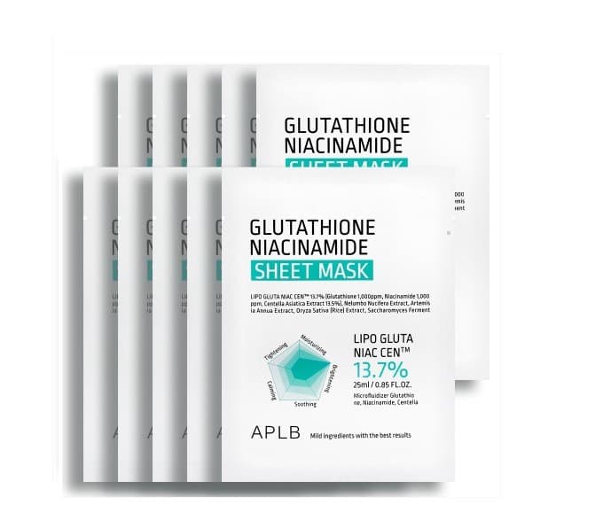APLB Glutathione Niacinamide Sheet Mask 25ml 