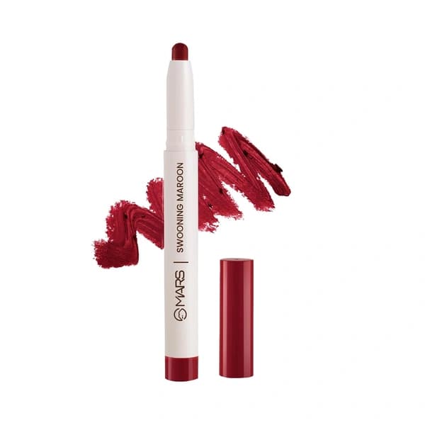 Mars Poppins Long Lasting Lip Crayon (Swooning Maroon -17) 1.3g
