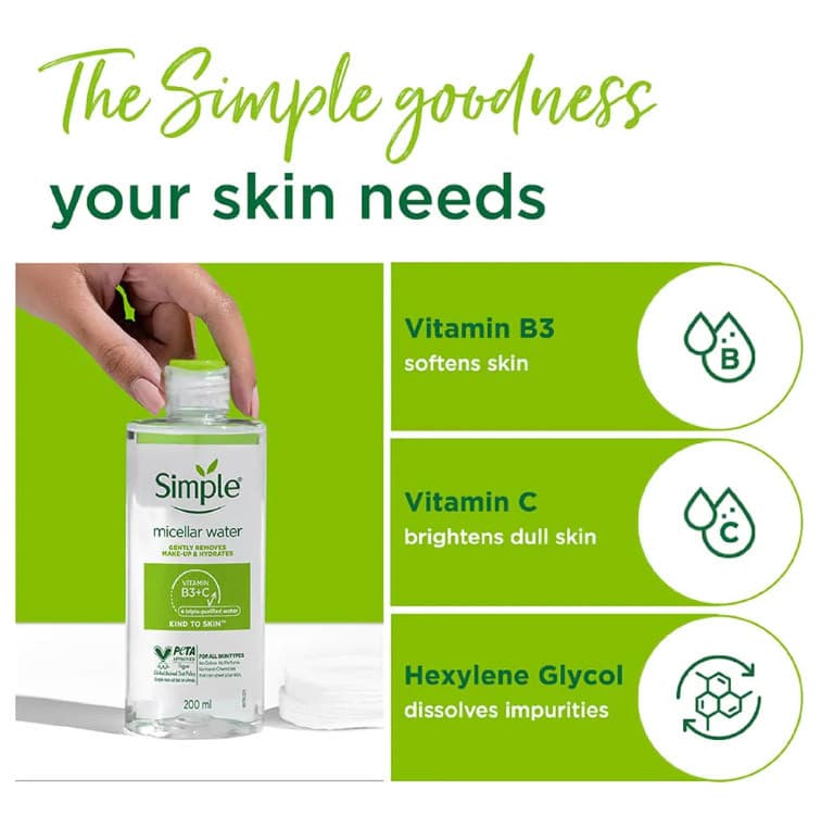 Simple Micellar Cleansing Water 200ml 
