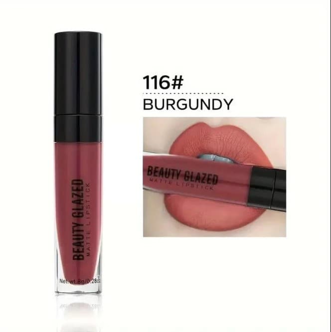 Beauty Glazed Matte Lipstick (116- Burgundy) 8g 
