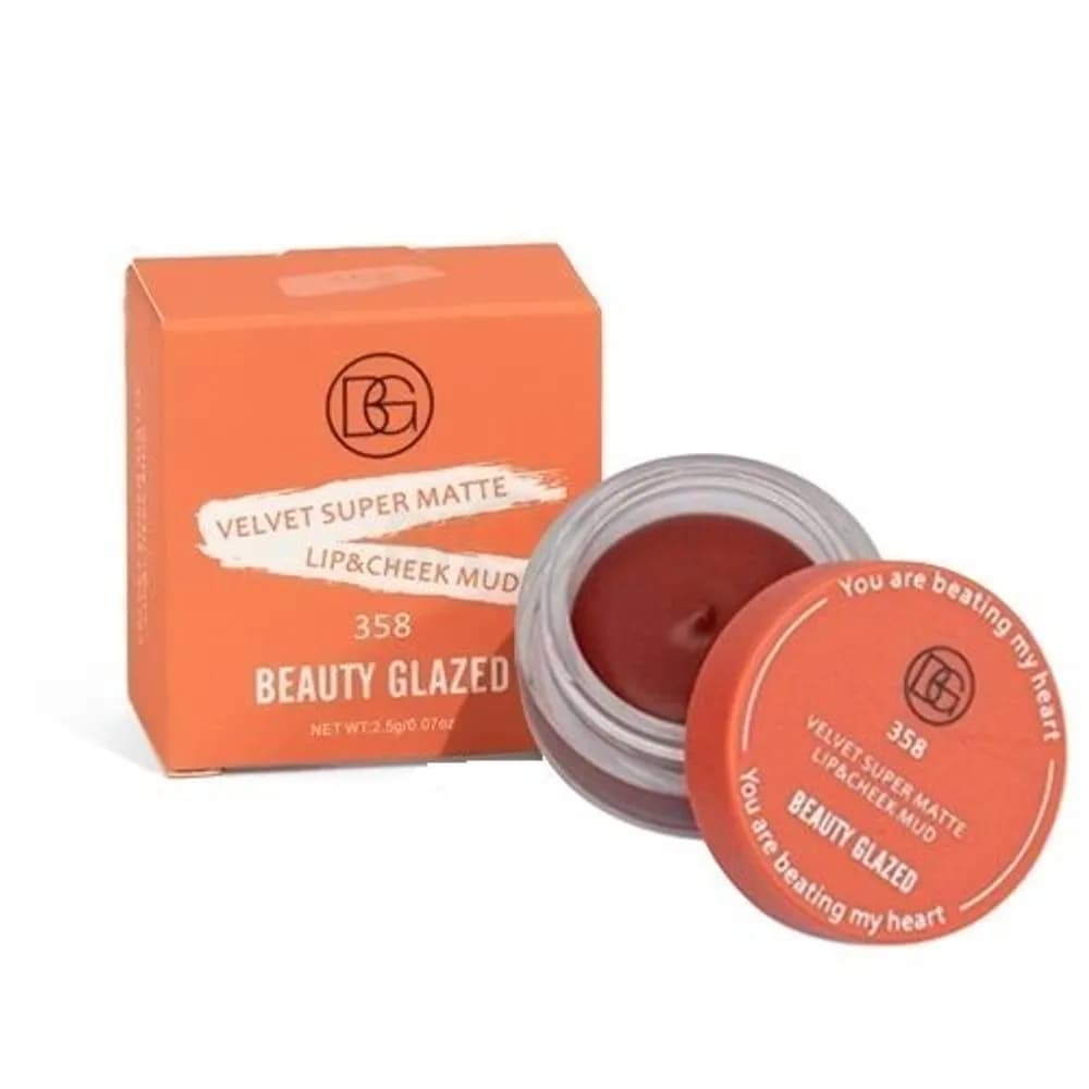 Beauty Glazed Velvet Super Matte Lip & Cheek Mud #358 2.5g