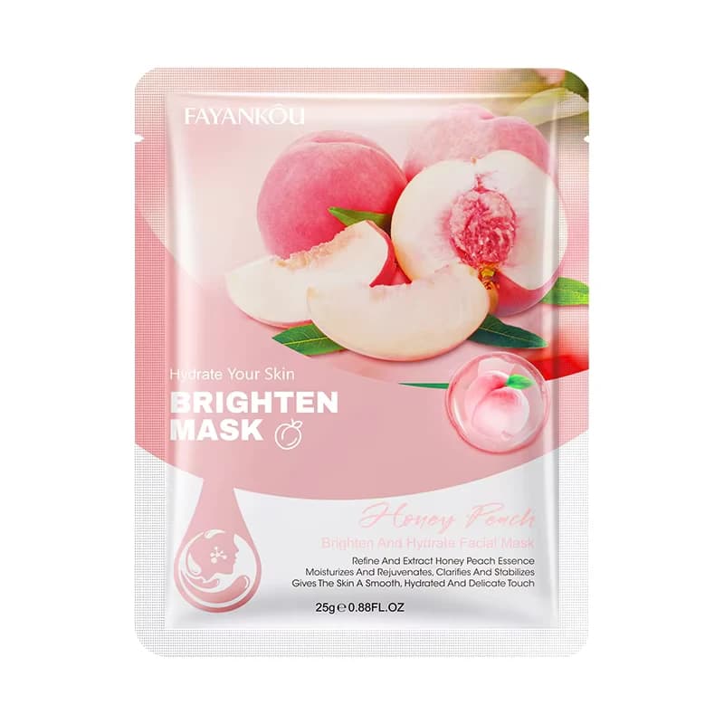 FAYANKOU Honey Peach Brighten & Hydrate Facial Mask Sheet 25g
