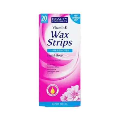 Beauty Formulas Vitamin E Wax Strips (20 pcs)