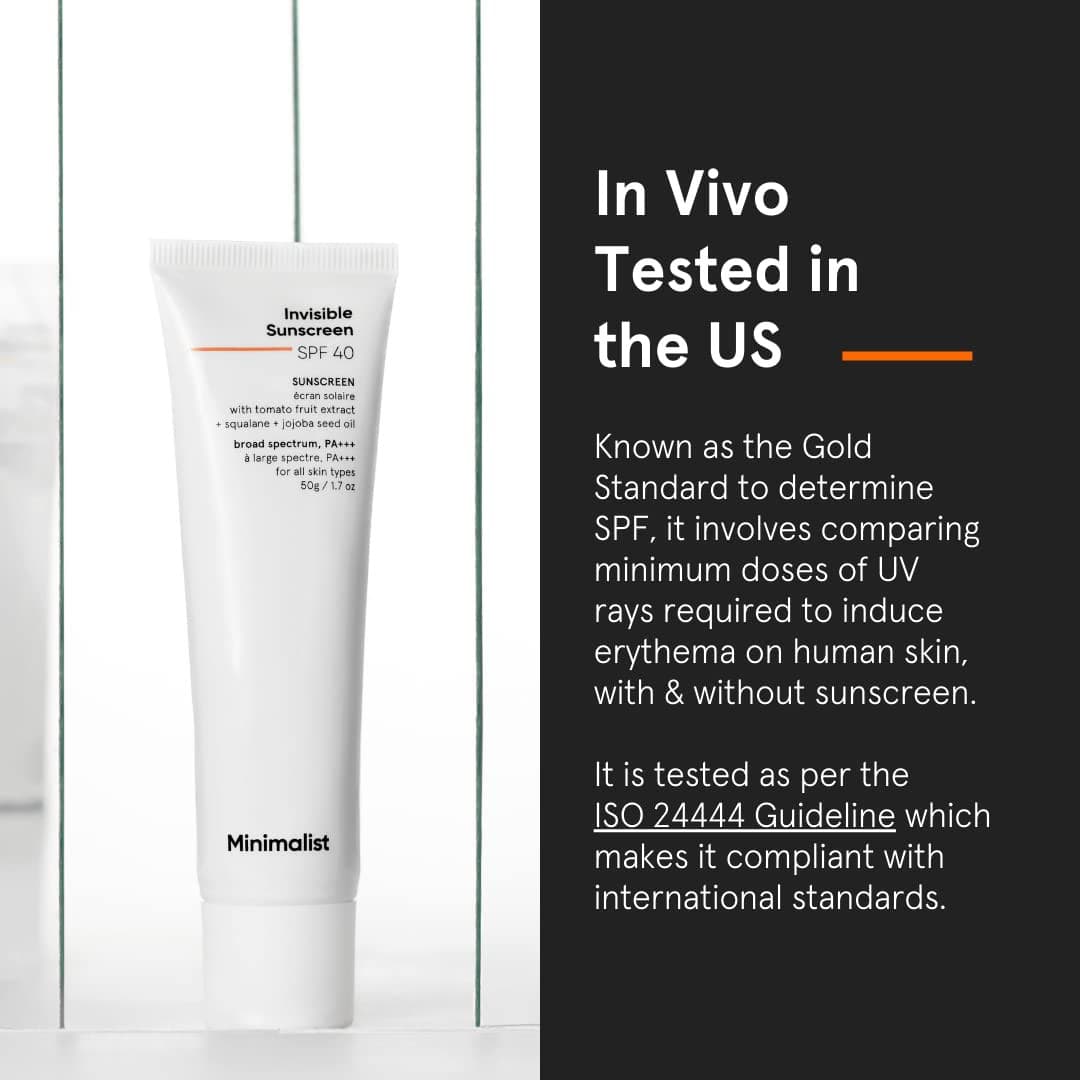 Minimalist Invisible Sunscreen SPF40 50g 